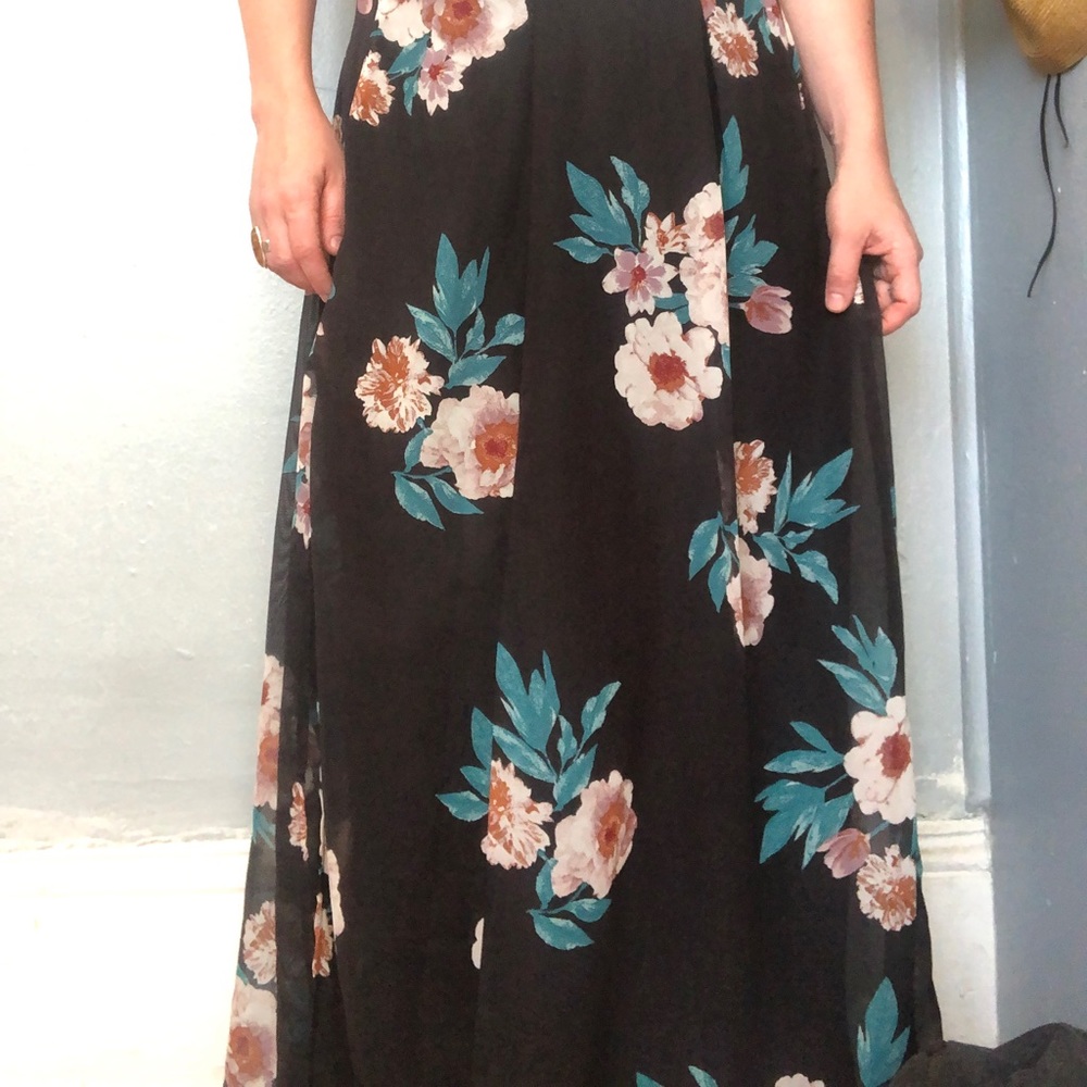 Maxi floral skirt